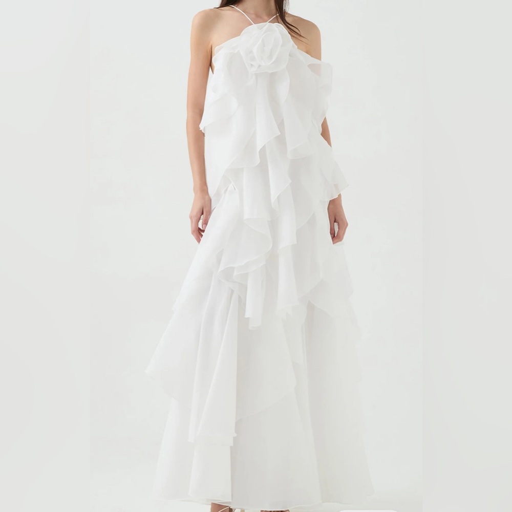 AJE PANDOREA LAYERED MAXI DRESS